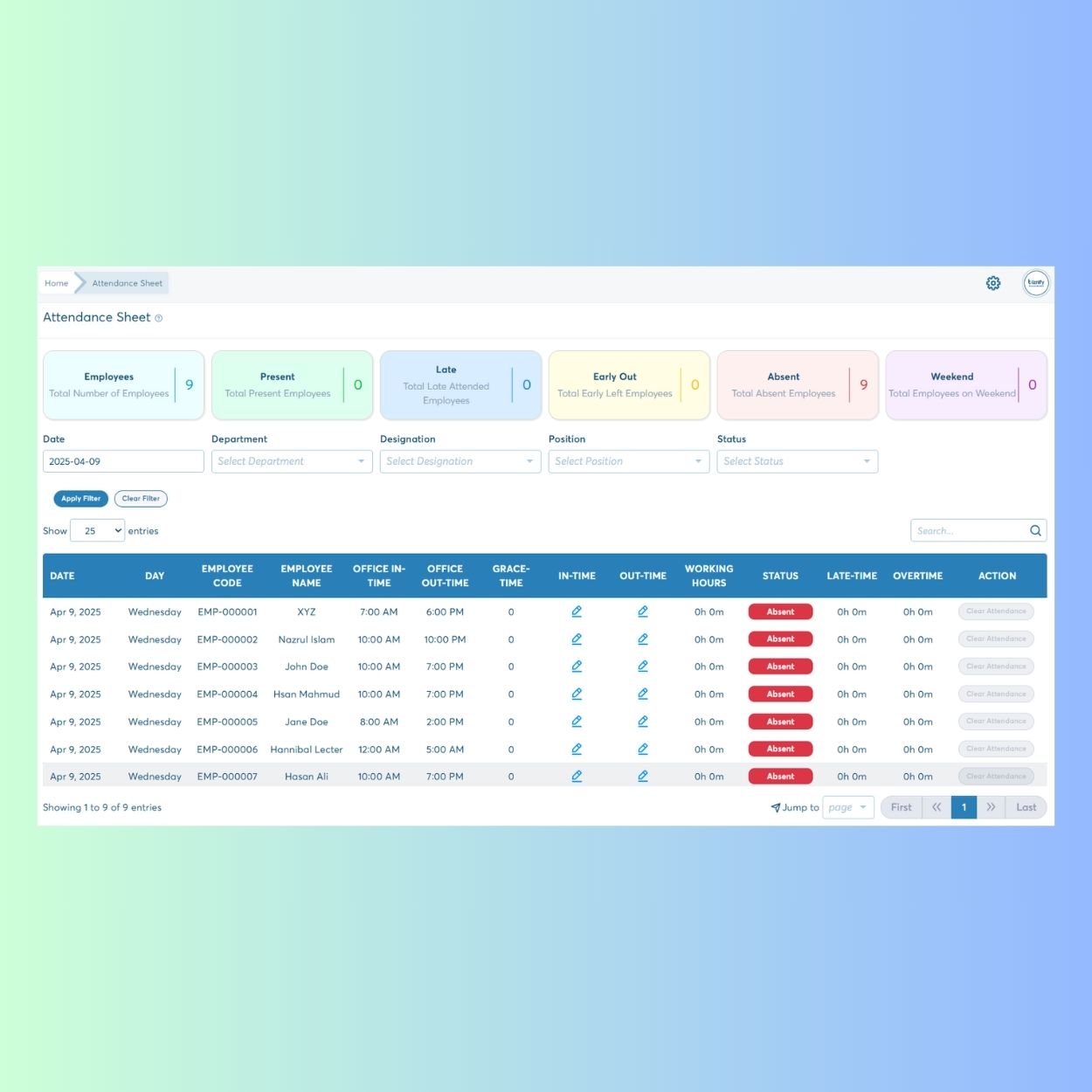 How Attendance Tracker Module Works?